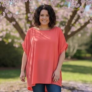 Zenana Tunic Coral Top